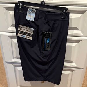 Cool Keep Men's Black Stretch Performance Shorts